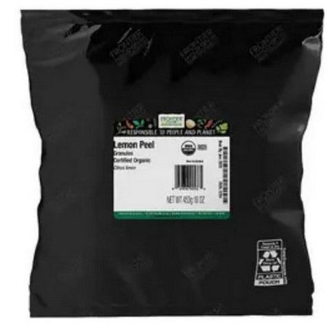 Frontier Coop, Organic Lemon Peel Granules, 1 Lb Frontier Coop