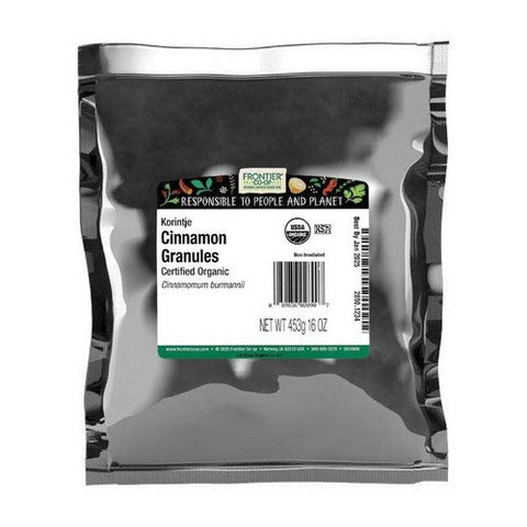 Frontier Coop, Organic Korintje Cinnamon Granules, 1 Lb Frontier Coop