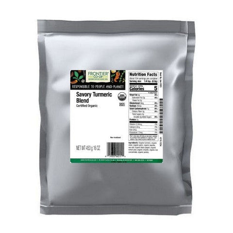 Frontier Coop, Organic Savory Turmeric Blend, 1 Lb Frontier Coop