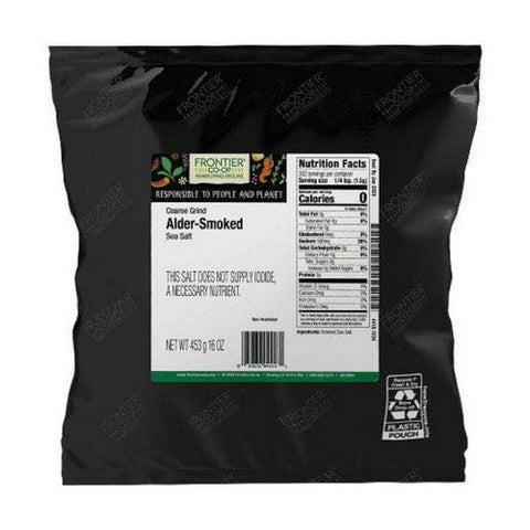 Frontier Coop, Alder Smoked Salt Coarse Grind, 1 Lb Frontier Coop