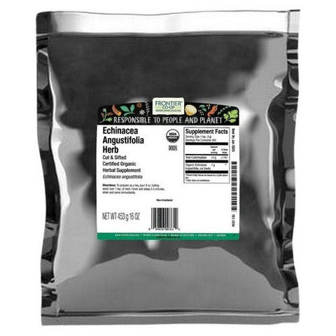 Frontier Coop, Organic Echinacea Angustifolia Herb Cut & Sifted, 1 Lb Frontier Coop