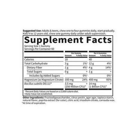 Garden of Life, Dr. Formulated Magnesium with Pre and Probiotics Orange Creme, 60 Gummies Garden of Life