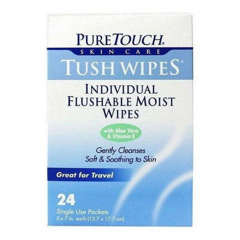 PureTouch Skin Care, Individual Flushable Tush Wipes, 24 Count PureTouch Skin Care