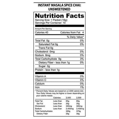 Nature’s Guru, Masala Chai Unsweetened, 10 Count Nature’s Guru
