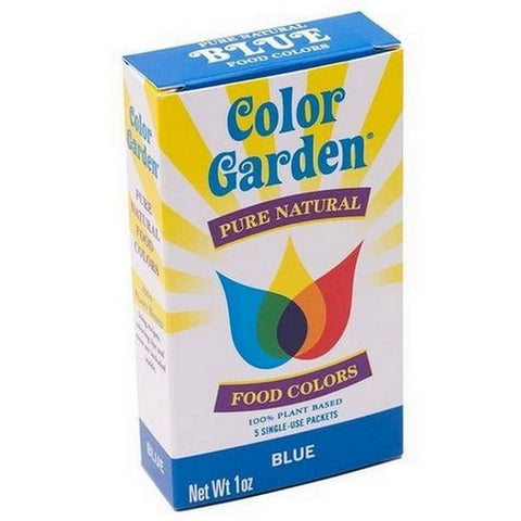 Color Garden, Blue Natural Food Coloring, 5 Packets Color Garden
