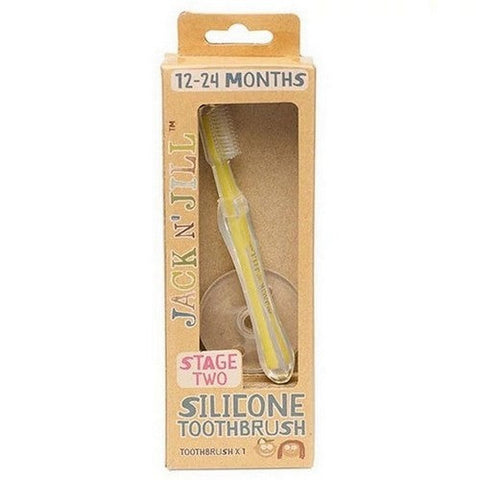 Jack N' Jill, Kids Silicone Toothbrush Stage 2 (12 To 24 months) Toothbrush, 1 Count Jack N' Jill