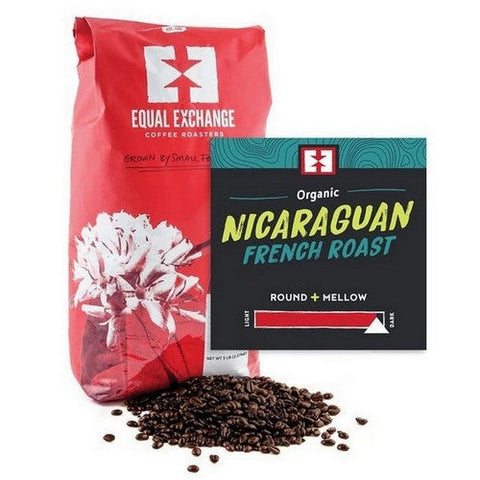 Equal Exchange, Organic Coffee Nicaraguan French Roast Whole Bean Coffee, 5 lb Equal Exchange