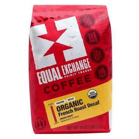 Equal Exchange, Organic Coffee French Roast Decaf Ground Coffee, 10 Oz Equal Exchange