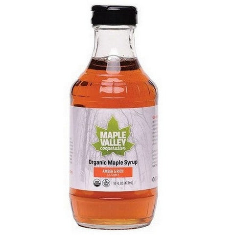 Maple Valley Cooperative, Organic Maple Syrup Amber And Rich, 16 Oz Maple Valley Cooperative