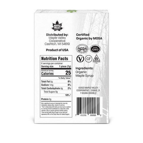 Maple Valley Cooperative, Maple Candy, 6 Count