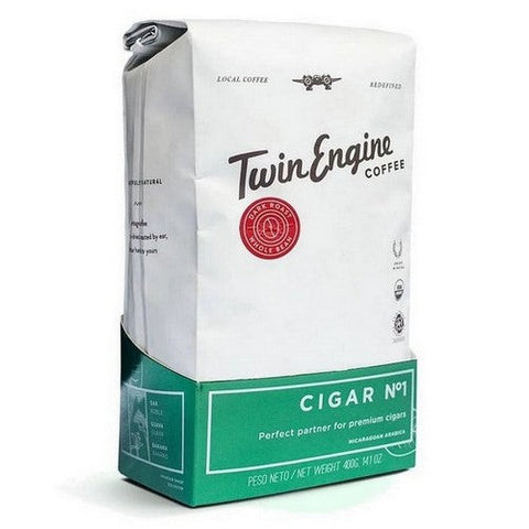 Twin Engine Coffee, Organic Cigar Dark Whole Bean Coffee, 14 Oz Twin Engine Coffee