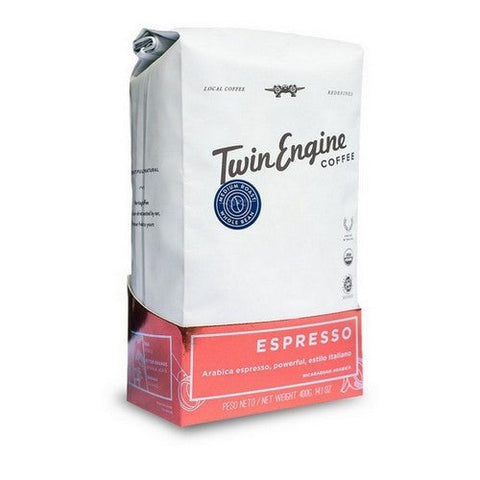 Twin Engine Coffee, Organic Espresso Whole Bean Coffee Pack, 14 Oz Twin Engine Coffee