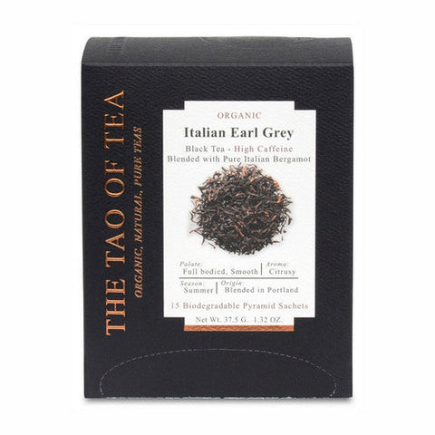 The Tao Of Tea, Organic Italian Earl Grey Black Tea, 15 Sachets The Tao Of Tea