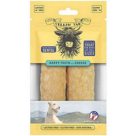 Yellow Yak, Cheese Dental Chews, 4 Oz Yellow Yak