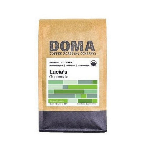 DOMA Coffee Roasting Company, Lucias Dark Whole Bean Coffee, 12 Oz DOMA Coffee Roasting Company