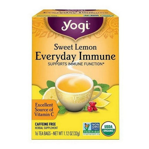 Yogi, Sweet Lemon Everyday Immune, 16 Tea Bags Yogi