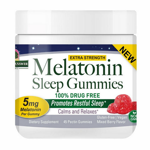 Nature's Answer, Melatonin Sleep Gummies, 5 Mg, 45 Count Nature's Answer