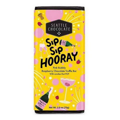 Sip Sip Hooray Truffle Bar 2.5 Oz by Maeve Chocolate
