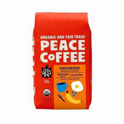 Peace Coffee, Ground Birchwood Breakfast Blend, 12 Oz Peace Coffee