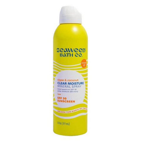 The Seaweed Bath Co., Clear Moisture Mineral Spray SPF 30, 6 Oz The Seaweed Bath Co.