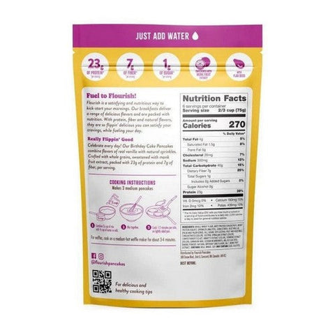 Flourish, Birthday Protein Pancake Mix, 15.37 Oz Flourish