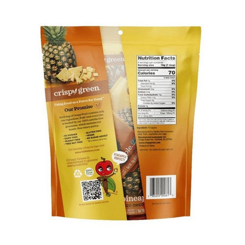 Crispy Green, All Pineapple Freeze Dried Fruit, 4 Count Crispy Green