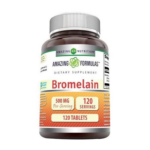 Amazing Nutrition, Amazing Formulas Bromelai, 500 mg, 120 Tabs Amazing Nutrition