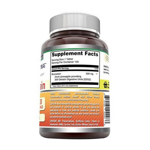Amazing Nutrition, Amazing Formulas Bromelai, 500 mg, 120 Tabs Amazing Nutrition
