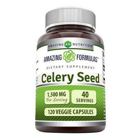 Amazing Nutrition, Amazing Formulas Celery Seed Extract, 1500 mg, 120 VegCaps