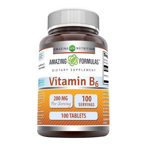 Amazing Nutrition, Amazing Formulas Vitamin B6, 25 mg, 100 Tabs