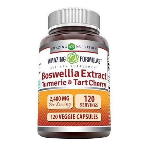 Amazing Nutrition, Amazing Formulas Boswellia Turmeric & Tart Cherry, 2400 mg, 120 VegCaps Amazing Nutrition