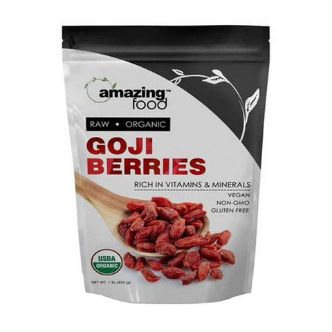 Amazing Nutrition, Amazing Foods Organic Goji Berries, 1 Lb Amazing Nutrition