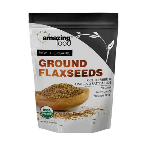 Amazing Nutrition, Amazing Foods Organic Ground Flaxseeds, 2 Lbs