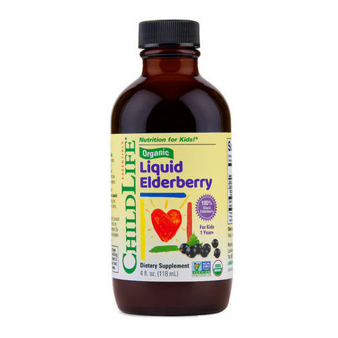 Child Life Essentials, Organic Liquid Elderberry, 4 Oz Child Life Essentials