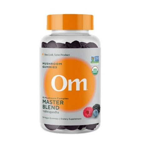 Om Mushrooms, Mushroom Master Blend Gummies, 56 Count Om Mushrooms