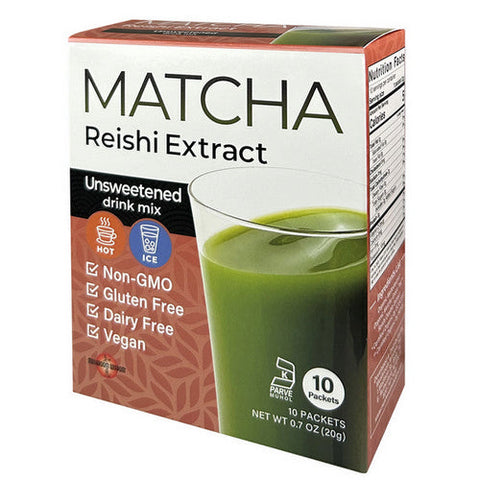 Maitake Mushroom Wisdom, Matcha Reishi Extract Sticks, 10 Count Maitake Mushroom Wisdom