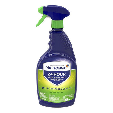 Microban, 24 Hour Multi Purpose Cleaner And Disinfectant Spray, 32 Oz Microban