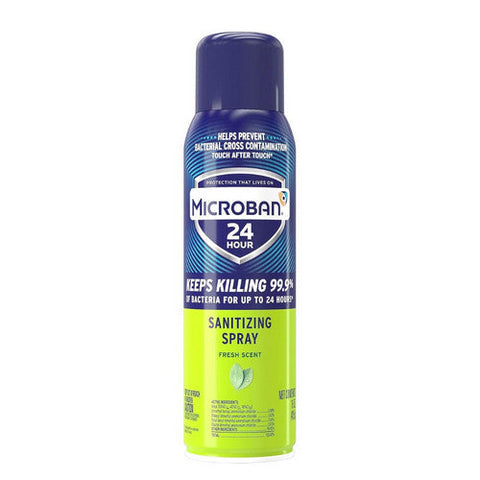 Microban, Fresh Scent 24 Hour Disinfectant Sanitizing Spray, 15 Oz Microban