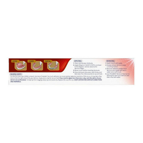 Poligrip, Power Max Power Hold Plus Seal Denture Adhesive Cream Flavor Free, 2.2 Oz Poligrip
