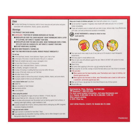 Thermacare, Joint Pain Therapy Heatwraps, 4 Count Thermacare