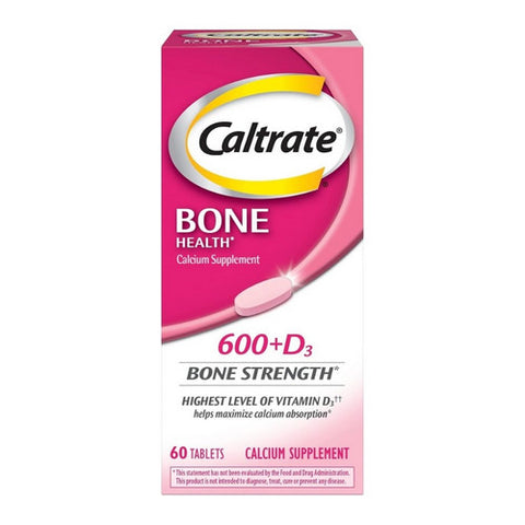 Caltrate, Bone Health 600 Plus D3 Calcium, 60 Tabs Caltrate