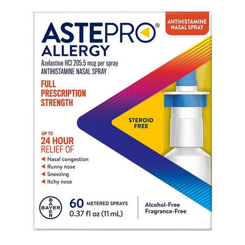 Astepro, Azelastine Hydrochloride Allergy Antihistamine Nasal Spray, 60 Each Astepro
