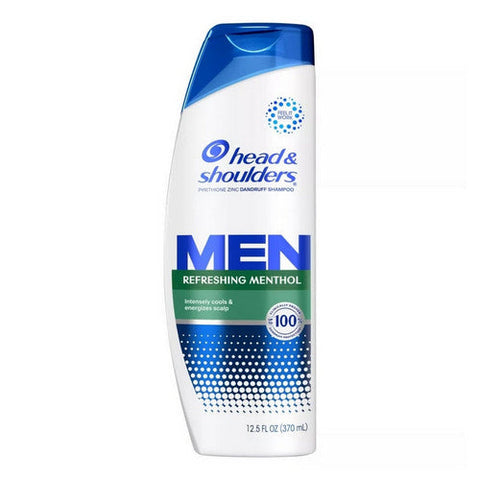 Head & Shoulders, Mens Dandruff Shampoo Refreshing Menthol, 12.5 Oz Head & Shoulders