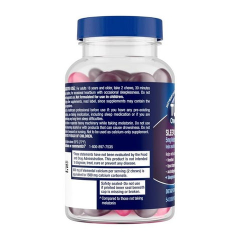 Tums, Heartburn + Sleep Support Melatonin Berry Fusion, 54 Chewable