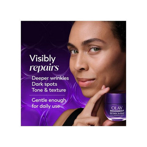 Olay, Retinol 24 Max Night Face Moisturizer for Dull Skin, 1.7 Oz Olay