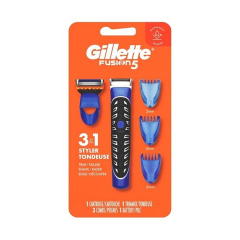 Gillette, Styler Cartridge Trimmer Battery And Combs, 1 Count Gillette