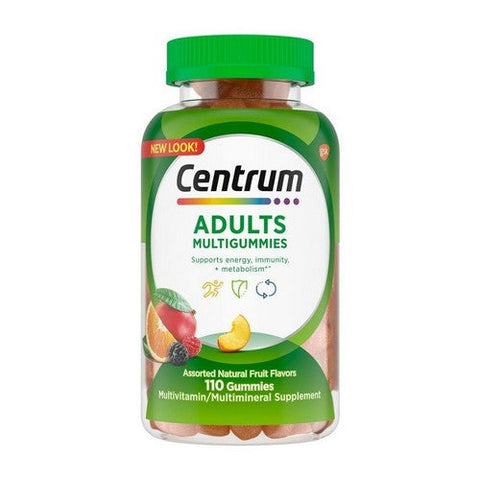 Centrum, Adult Multivitamin And Multiminerals Gummies Assorted Fruit, 110 Count Centrum