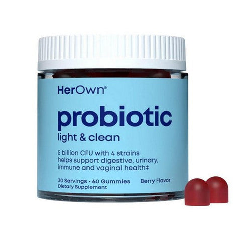 Her Own, Probiotic Light And Clean Natural Berry, 60 Gummies Her Own