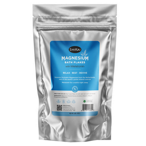 Shikai, Magnesium Bath Flakes with Melatonin, 2 Lbs Shikai