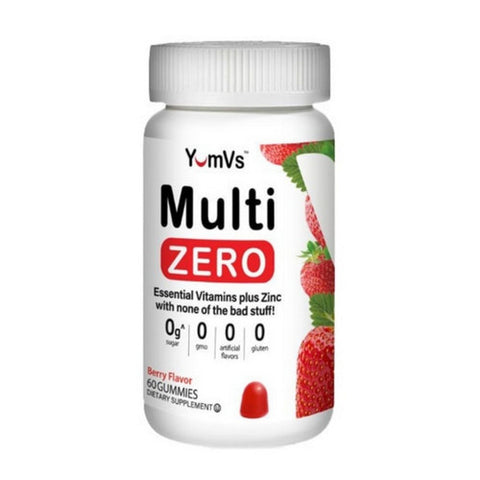 Yum-V's, Mutivitamin Zero for Adults Raspberry, 60 Gummies Yum-V's